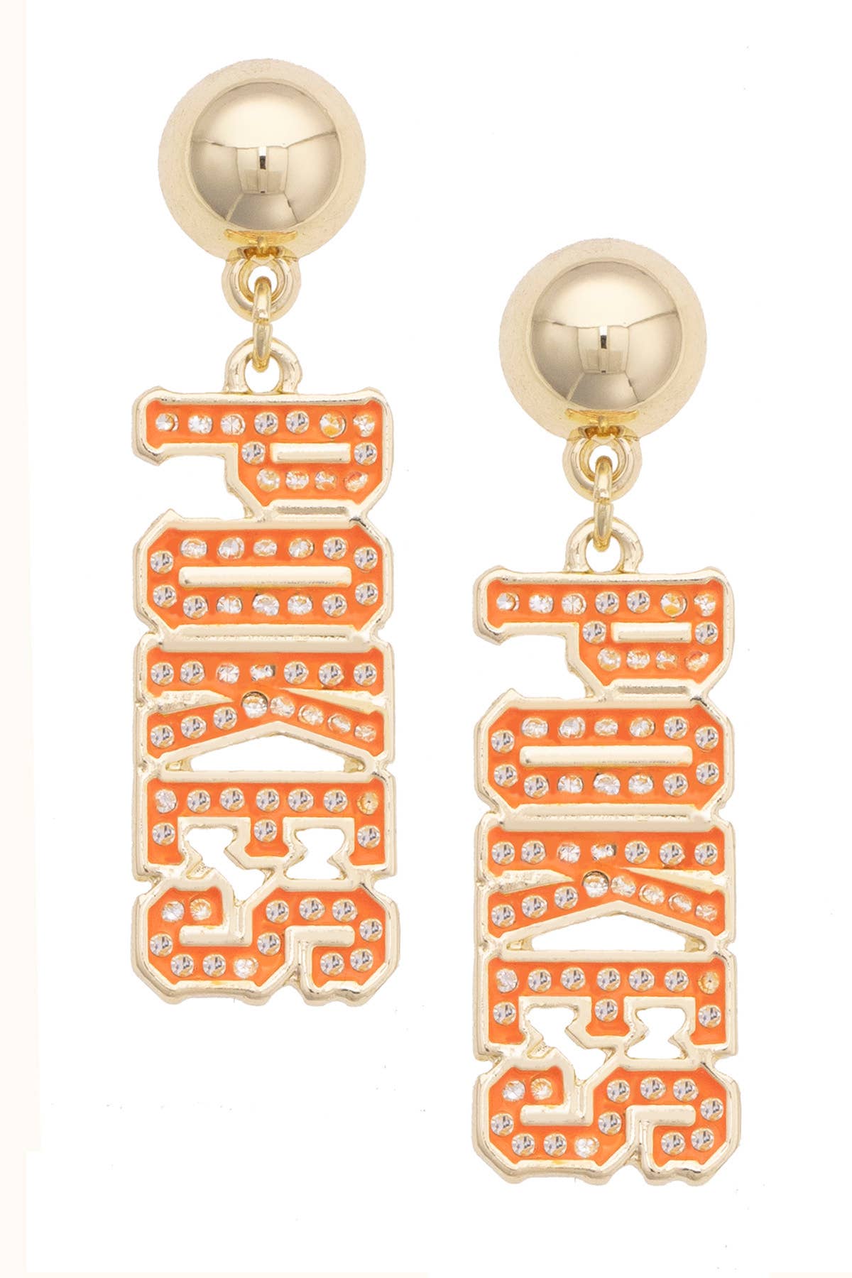 Oklahoma State Cowboys Pave Outline Earrings
