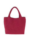 Wine Woven Texture Tote Bag