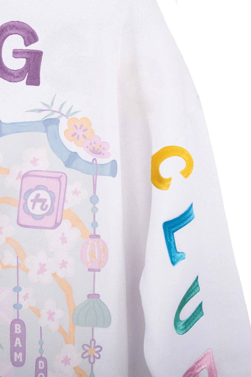 Mahjong Club Mockneck Sweatshirt Women