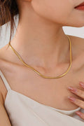 STAINLESS STEEL WATERPROOF TARNISH FREE NECKLACE HERRINGBONE