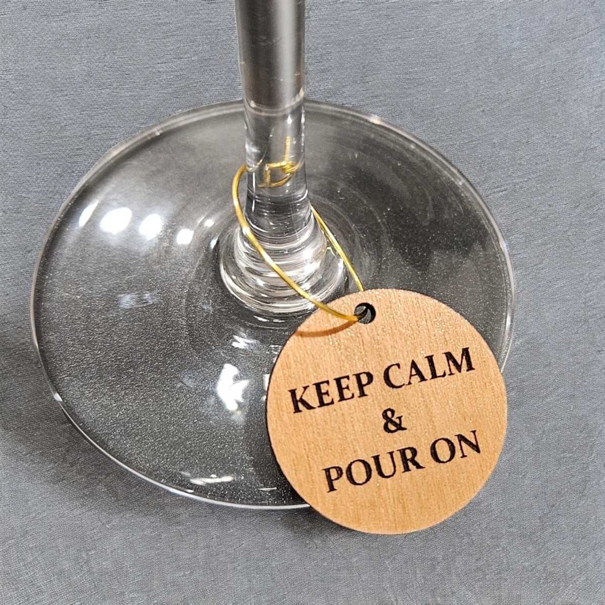 Keep Calm Wine Charms