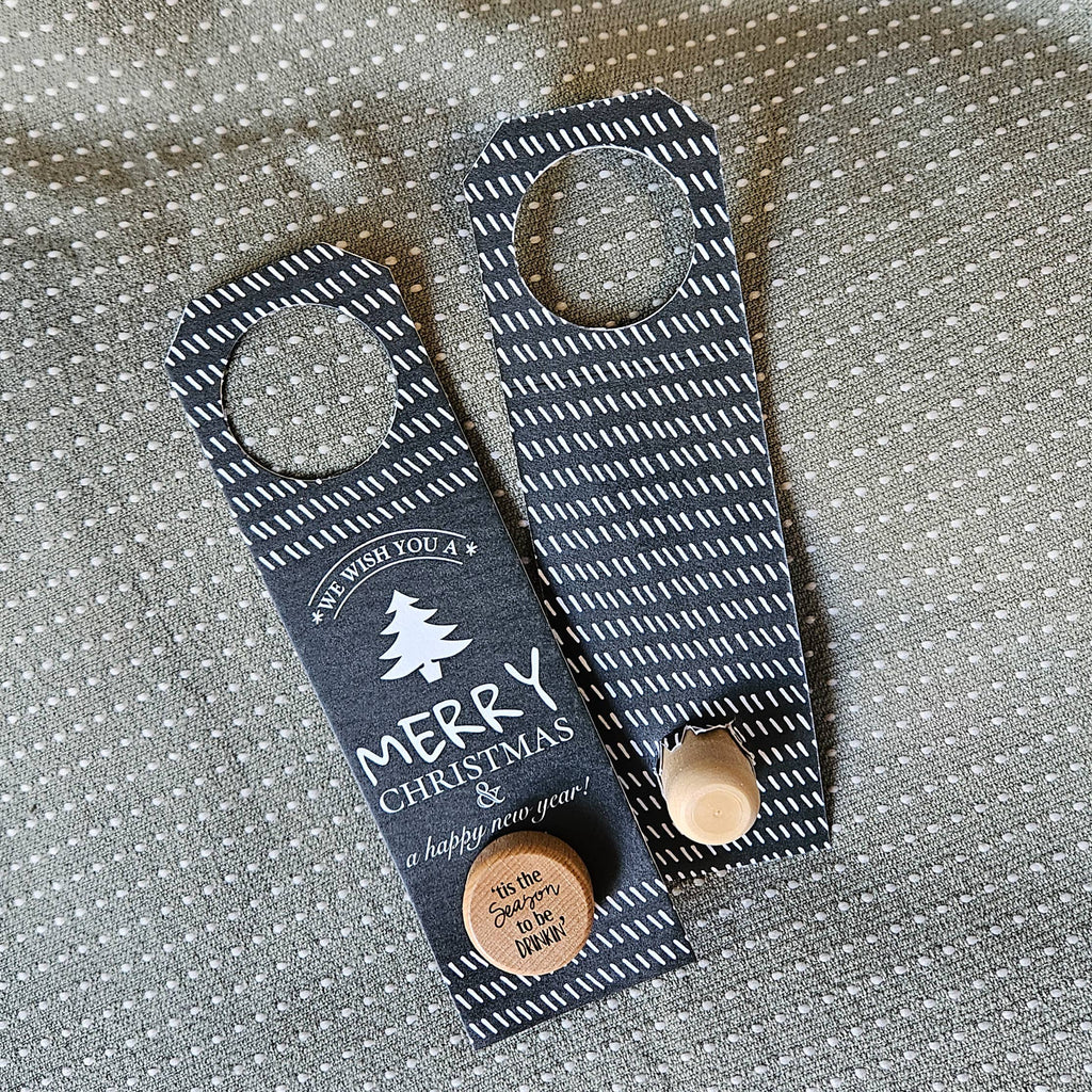 Green Christmas Tag with Stopper