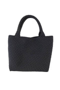 Black Woven Tote Bag