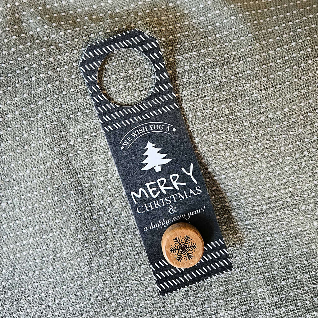Green Christmas Tag with Stopper