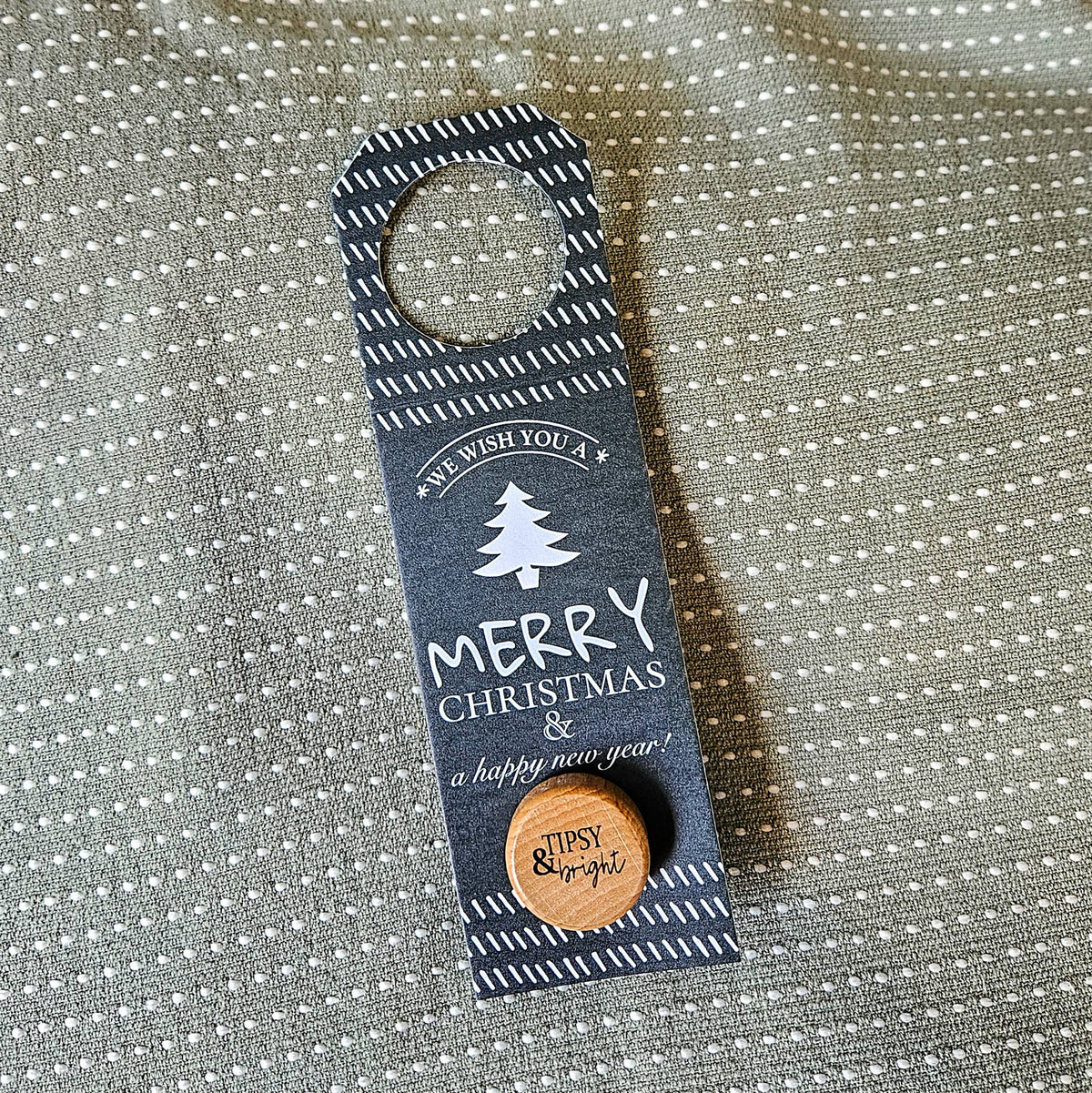 Green Christmas Tag with Stopper