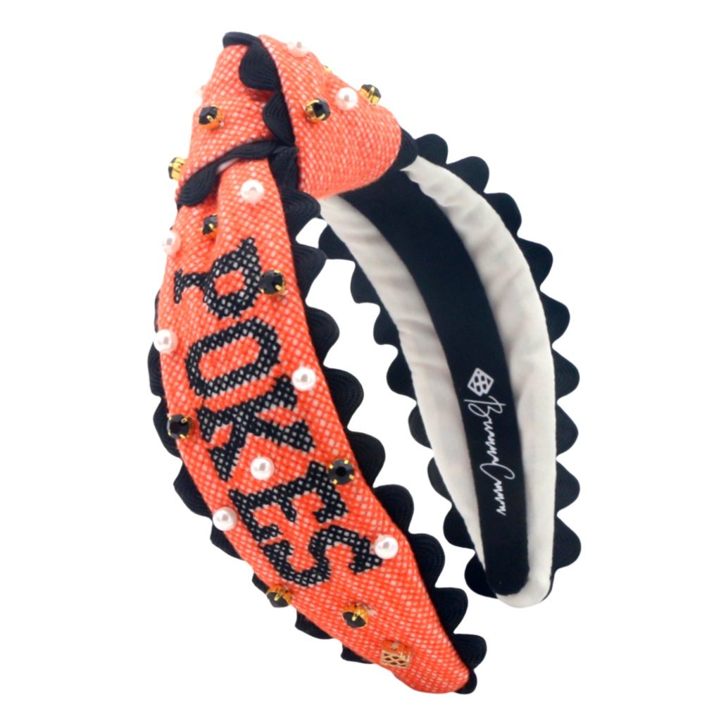 Oklahoma State Adult Size POKES Cross Stitch Headband