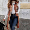 Long Plaid Vest