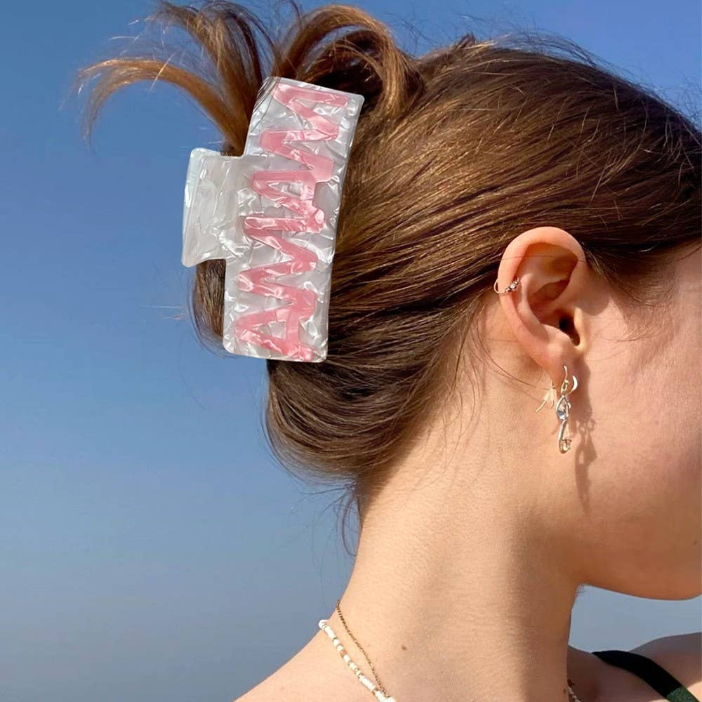 MAMA HAIR CLAW CLIPS | 40H1132: Off White