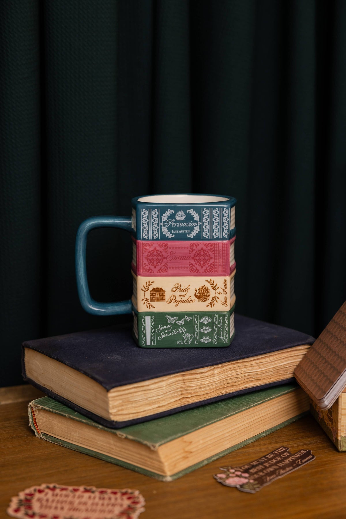 Stacked Books Mug, Jane Austen Collection