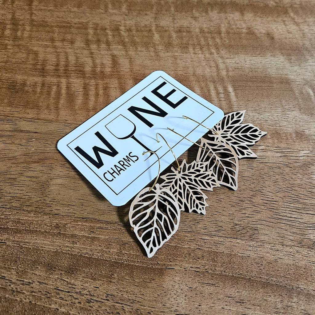 Leaf Wine Charms