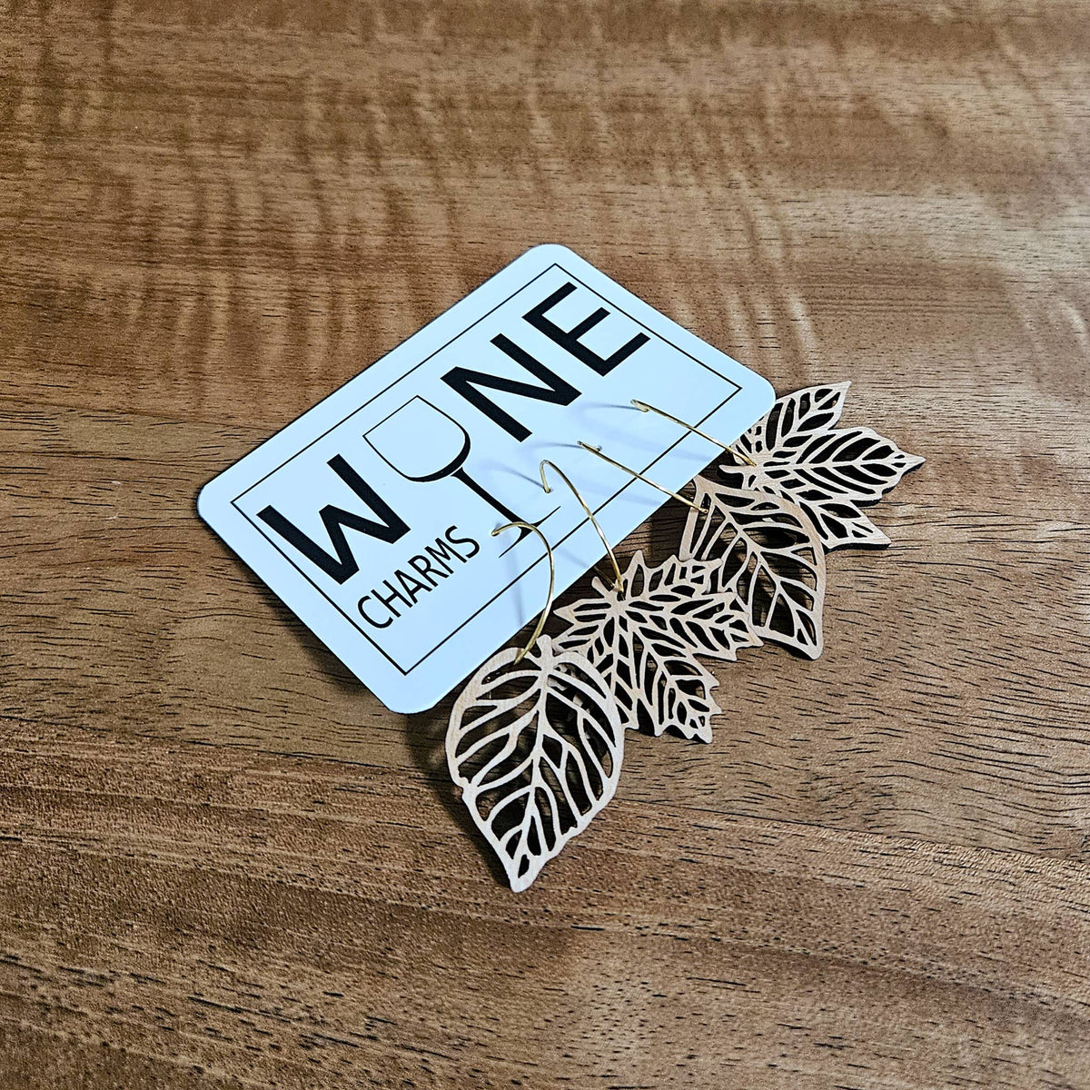 Leaf Wine Charms