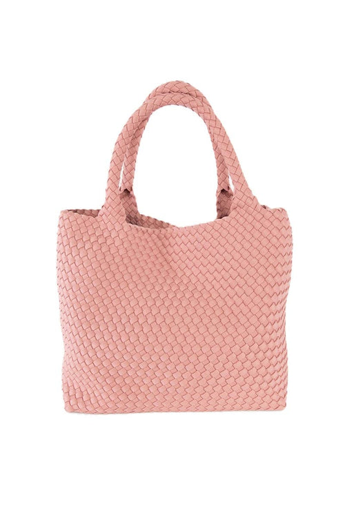 Blush Large Woven Tote