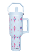 Nutcracker Light Blue Christmas Tumbler Cup