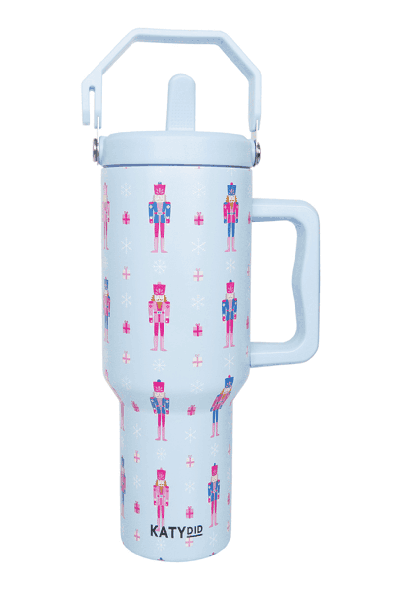 Nutcracker Light Blue Christmas Tumbler Cup