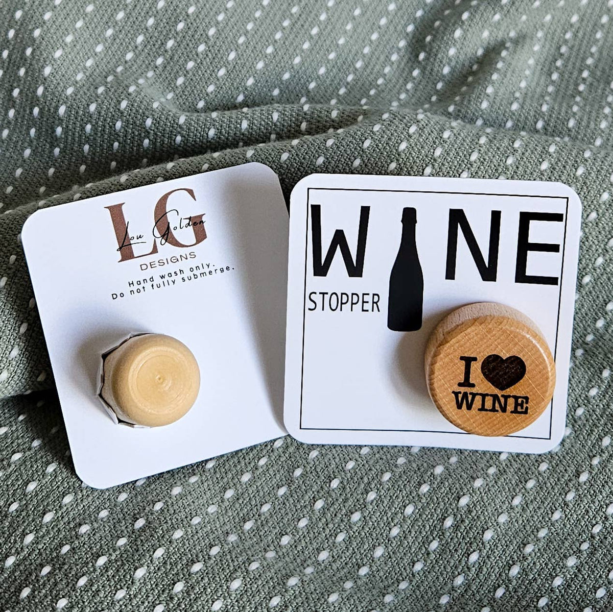 I Heart Wine Stopper