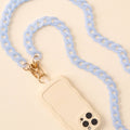 Hold the Phone Crossbody Chain-Marble Sky Blue