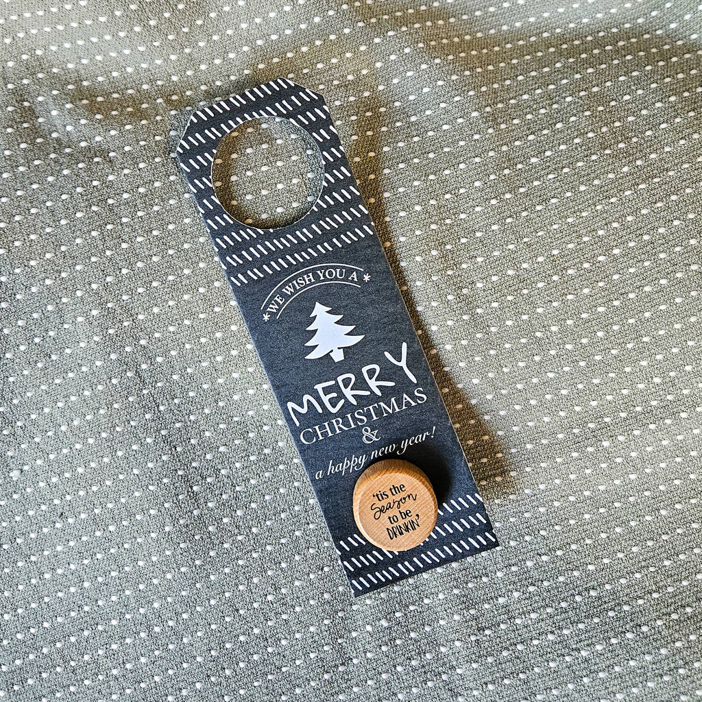 Green Christmas Tag with Stopper