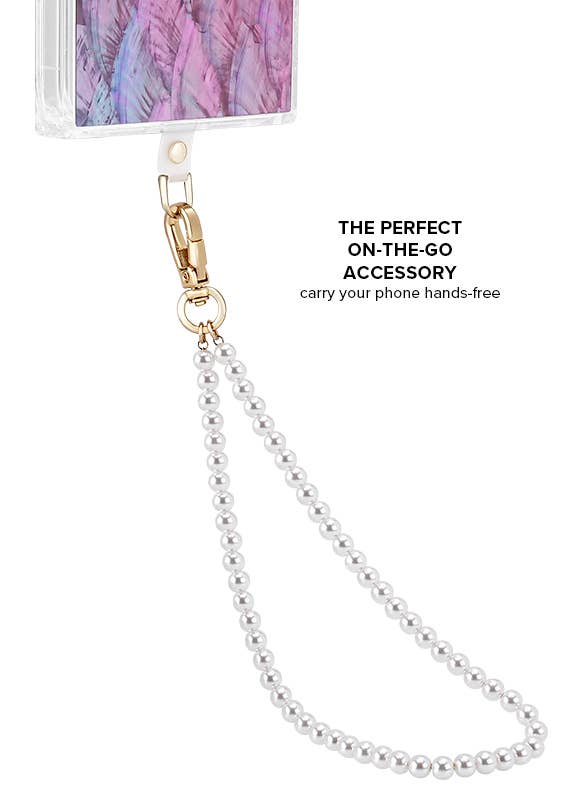 Pearl Strand Phone Charm