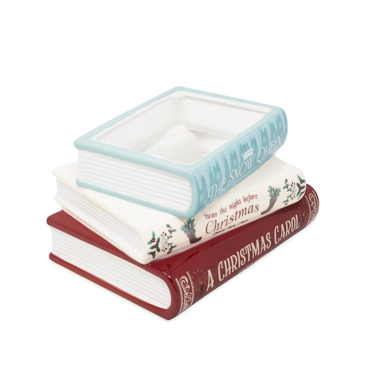 Stacked Book Planter, A Christmas Carol