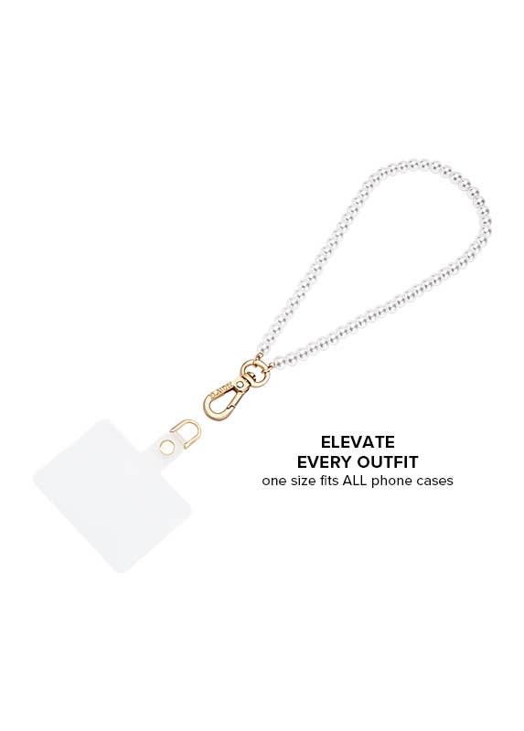 Pearl Strand Phone Charm