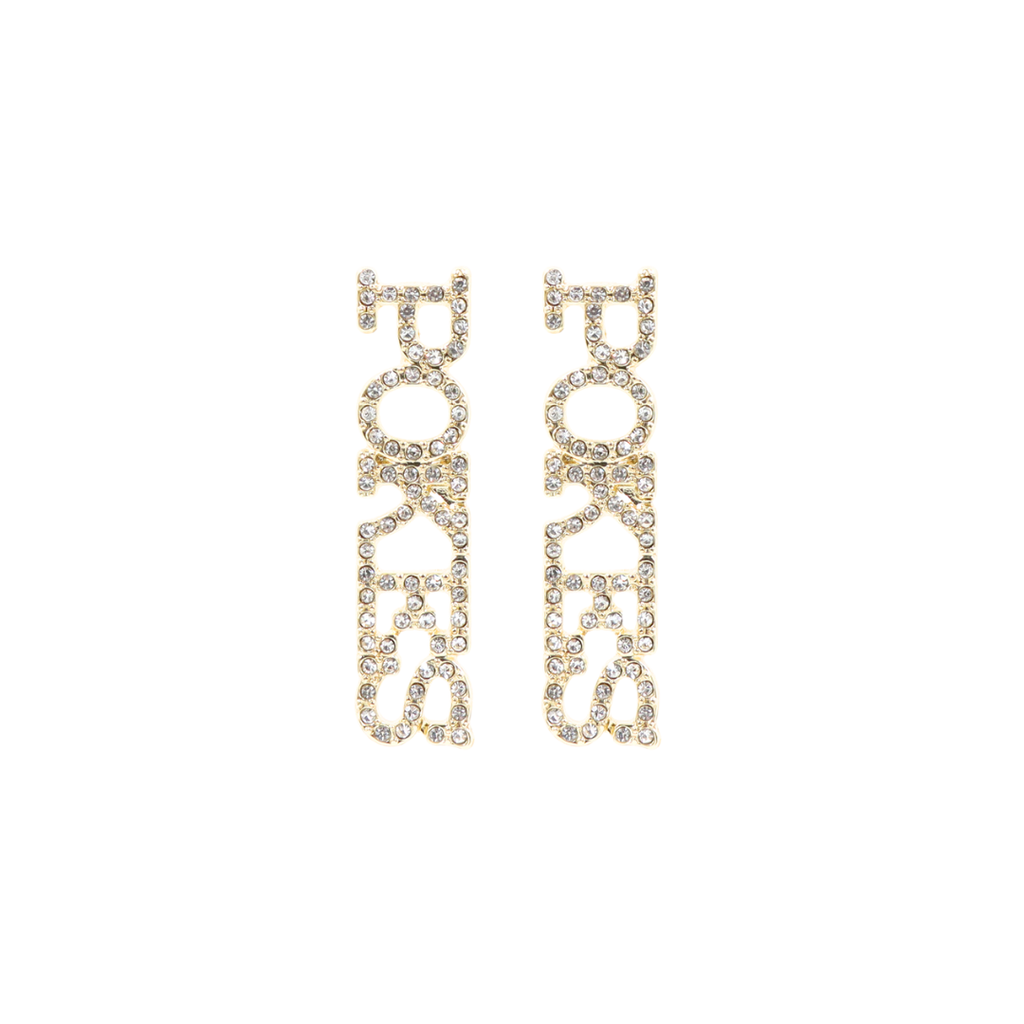 Oklahoma State POKES Pavé Rhinestone Stud Earrings