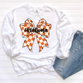 Oklahoma checker bow sweatshirt