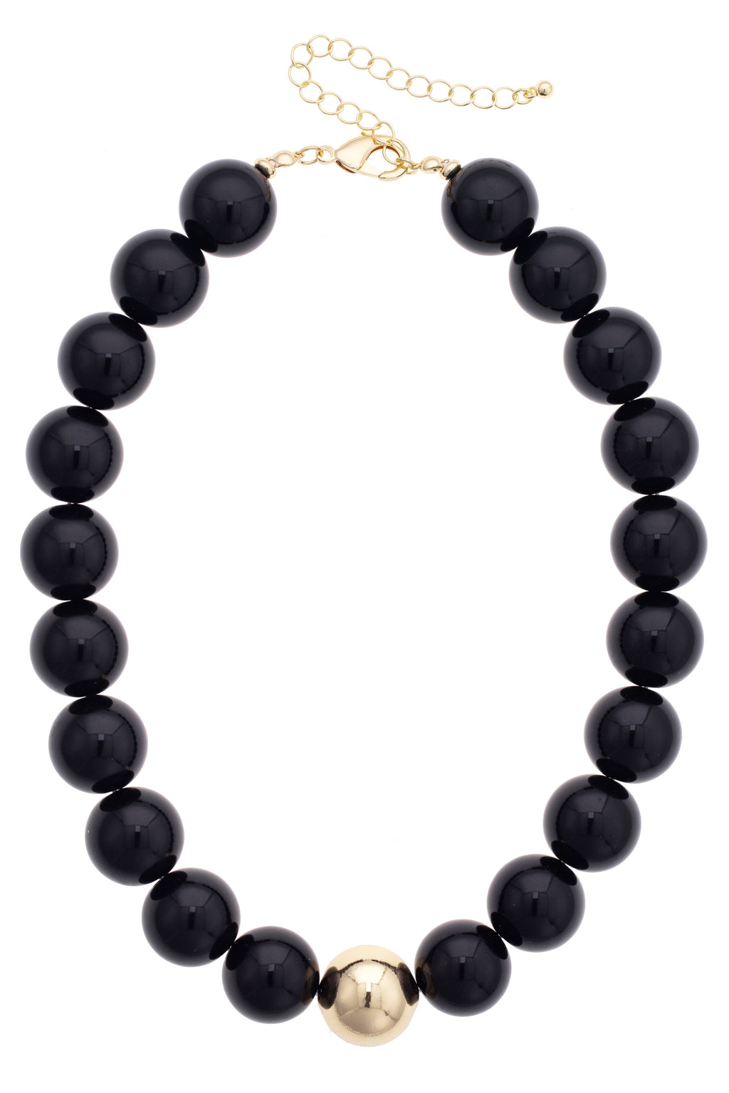 Marjorie Game Day Beaded Necklace: Orange