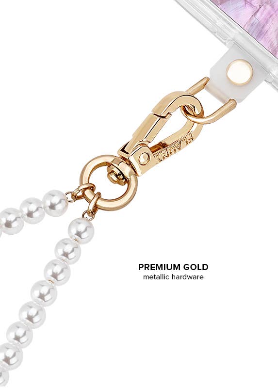 Pearl Strand Phone Charm