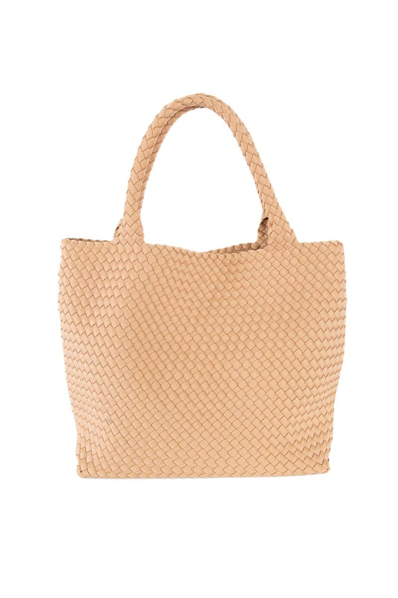 Camel Woven Design Tote