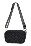 Black Woven Crossbody Bag